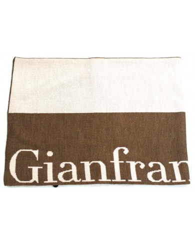 SCIARPA FERRE' UNISEX UOMO DONNA LOGATA BEIGE/MARRONE