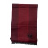 SCIARPA LA MARTINA UNISEX UOMO DONNA Cm 30X180 LOGO RICAMO CON FRANGE BORDEAUX