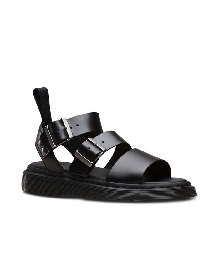 SANDALO DONNA UNISEX UOMO Dr MARTENS GRYPHON GLADIATORE BRANDO LEATHER BLACK