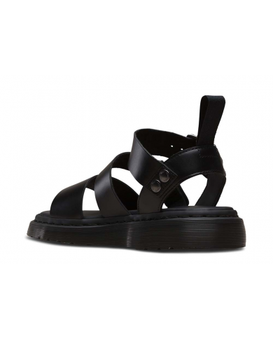 SANDALO DONNA UNISEX UOMO Dr MARTENS GRYPHON GLADIATORE BRANDO LEATHER BLACK