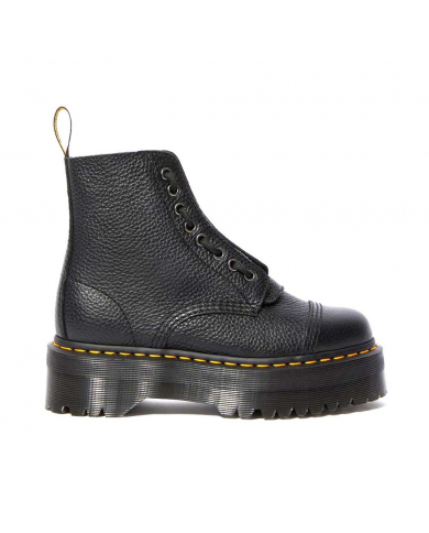 ANFIBIO DONNA UNISEX UOMO Dr MARTENS SINCLAIR PLATFORM AUNT SALLY LEATHER BLACK