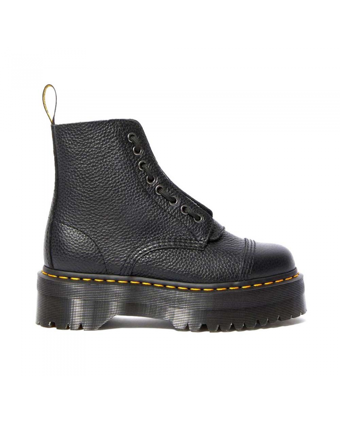 ANFIBIO DONNA UNISEX UOMO Dr MARTENS SINCLAIR PLATFORM AUNT SALLY LEATHER BLACK
