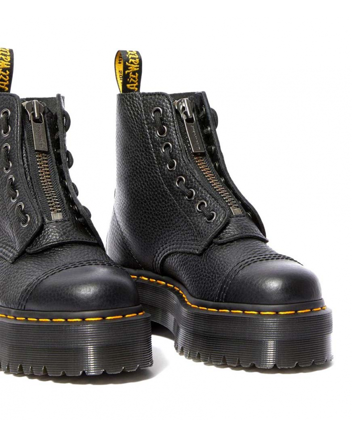 ANFIBIO DONNA UNISEX UOMO Dr MARTENS SINCLAIR PLATFORM AUNT SALLY LEATHER BLACK
