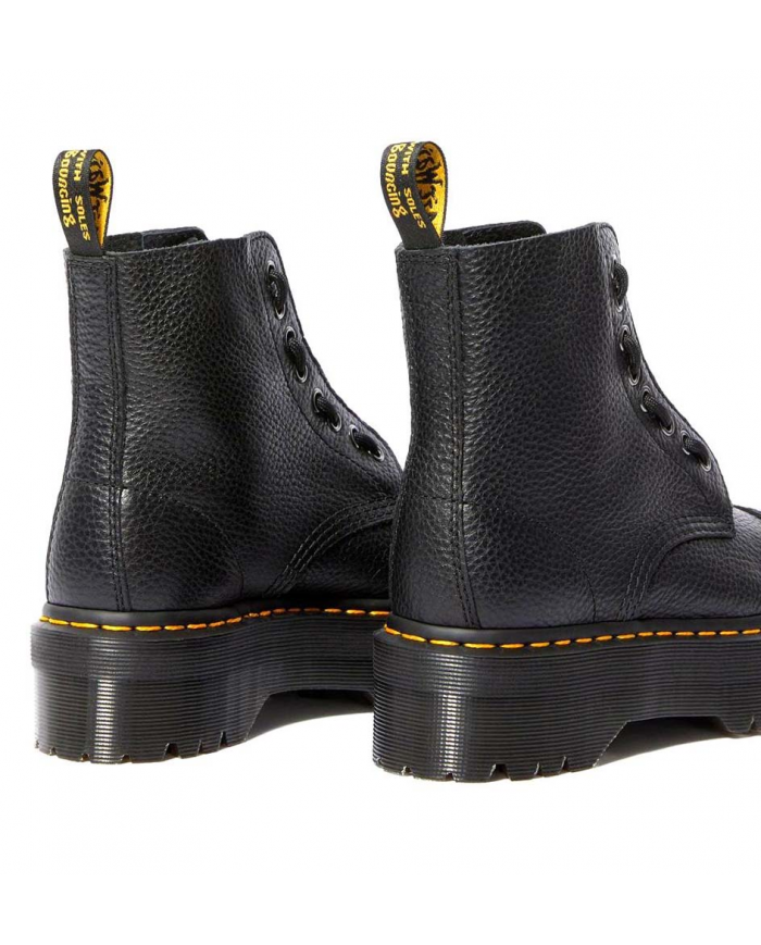 ANFIBIO DONNA UNISEX UOMO Dr MARTENS SINCLAIR PLATFORM AUNT SALLY LEATHER BLACK