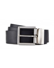 Cintura Uomo Armani Exchange Reversibile Leather Black Navy