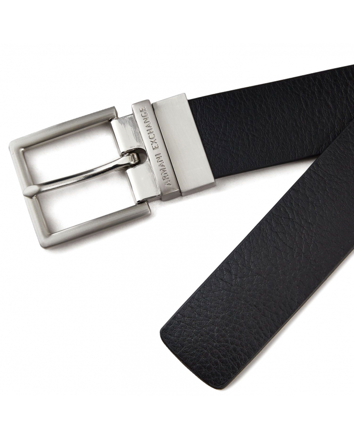 CINTURA UOMO ARMANI EXCHANGE REVERSIBILE LEATHER BLACK & NAVY