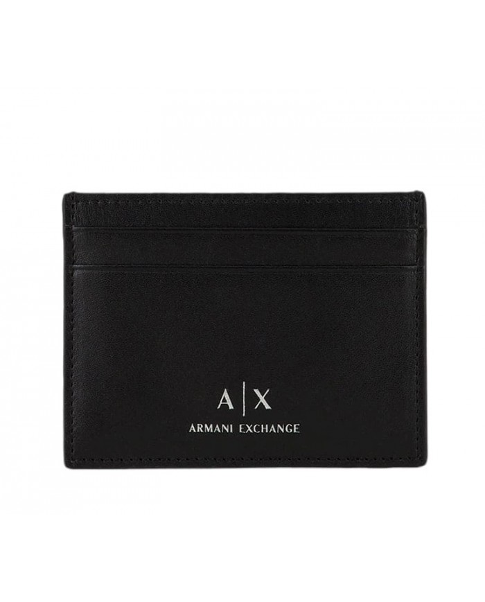 Portacarte Armani Exchange Uomo Leather Black