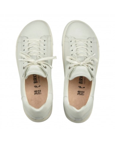 Sneaker Donna Unisex Uomo Birkenstock Bend Low in pelle naturale White