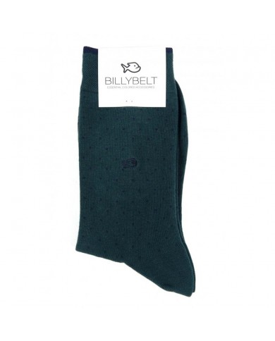 CALZINI UOMO BILLYBELT CHAUSSETTES SOCKS COTTON TAGLIA UNICA 40/46 GREEN SQUARE