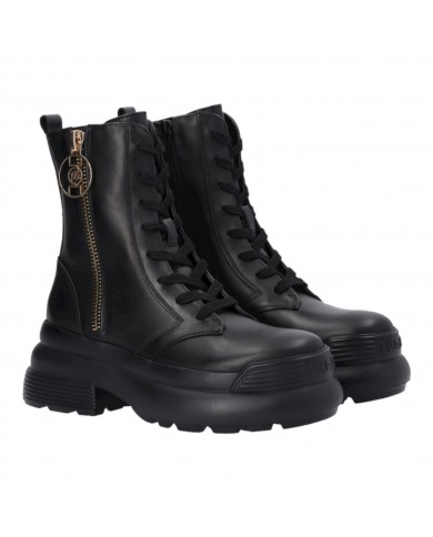 Stivaletto Donna Liu Jo Amy 11 Platform Boot Anfibio Black