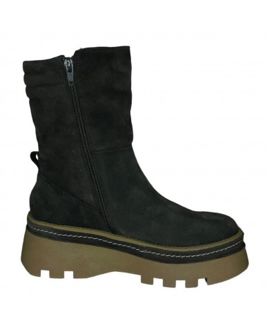 Stivaletto Donna Tosca Blu Cervinia Tronchetto In Crosta Suede Green