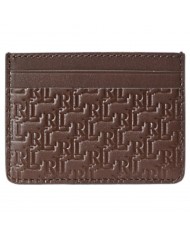 Portacarte Uomo Ralph Lauren Slim Card Leather Brown