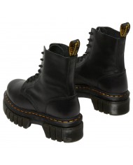 Anfibio Donna Unisex Uomo Dr Martens Audrick Platform 8 Eye Boot Stivaletto Soft Wair Nappa morbidissimo Black