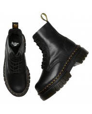 Anfibio Donna Unisex Uomo Dr Martens Audrick Platform 8 Eye Boot Stivaletto Soft Wair Nappa morbidissimo Black
