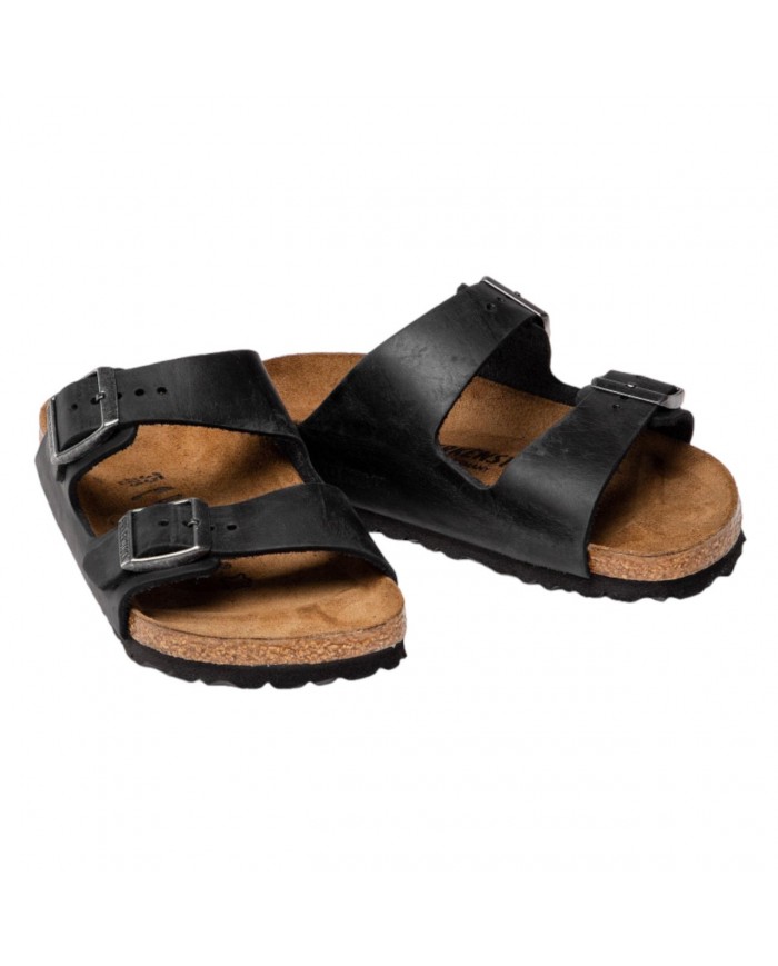 Sandalo Uomo Unisex Birkenstock Arizona BS Doppia Fascia Pelle Nabuck Oliata