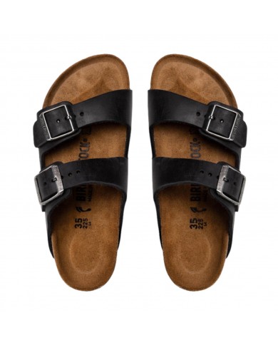 Sandalo Uomo Unisex Birkenstock Arizona BS Doppia Fascia Pelle Nabuck Oliata