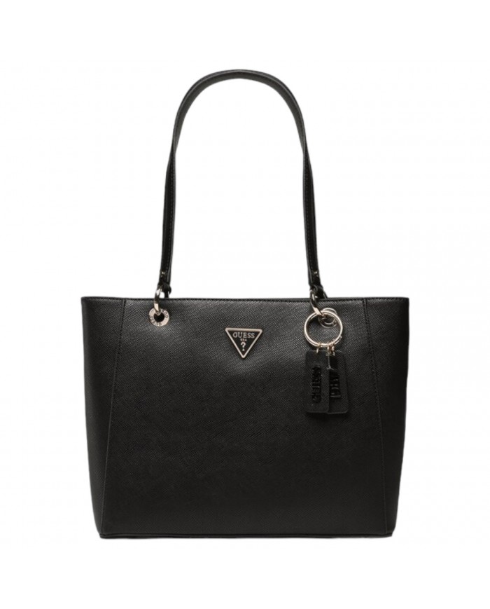 Shopper Donna Guess Noelle Saffiano Leather Black