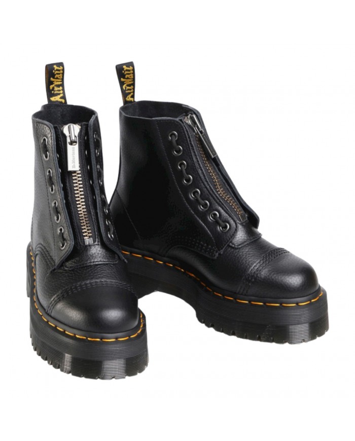 Anfibio Donna Unisex Uomo Dr Martens Sinclair Platform Aunt Sally Leather Black