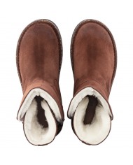 Stivaletto Birkenstock Donna Uppsala Shearling Pelliccia Suede Espresso Brown
