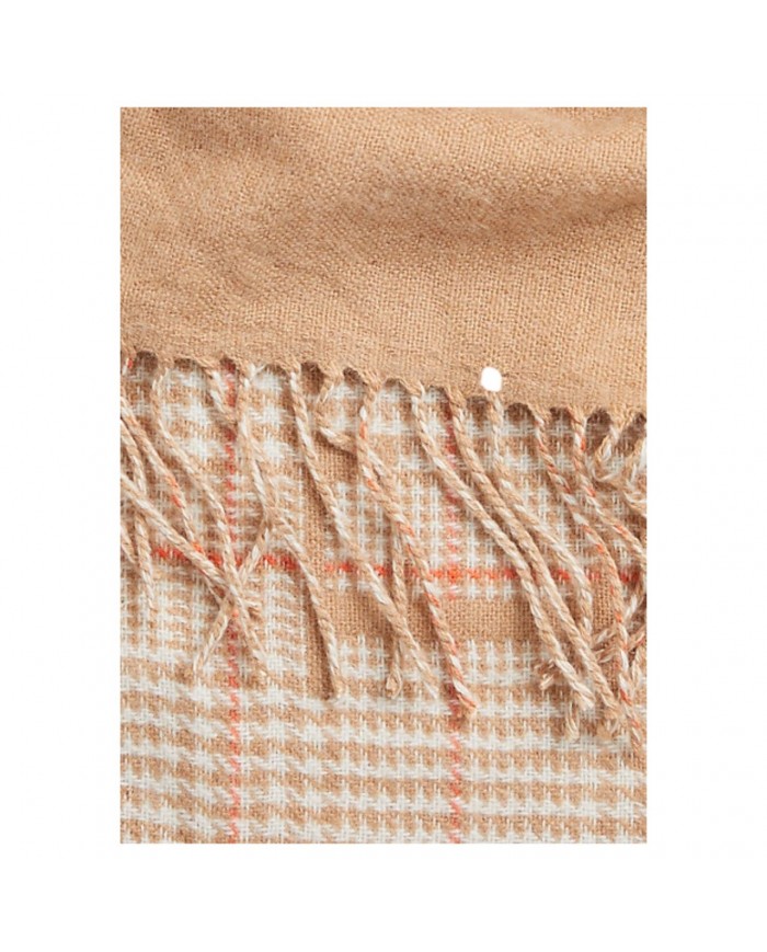 Sciarpa Donna Ralph Lauren Bicolore Jacquard Logo Camel