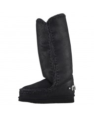 Stivale Donna Mou Eskimo 40 Rhinestones Logo Leather Black