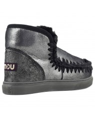 Stivaletto Donna Mou Eskimo Sneaker Micro Glitter Leather Black