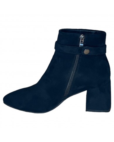 Stivaletto Exè Donna Tronchetto  Zip Suede Black