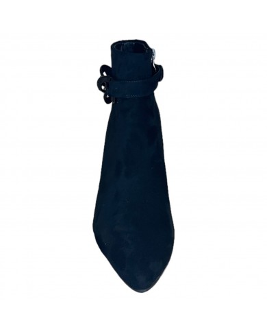 Stivaletto Exè Donna Tronchetto  Zip Suede Black