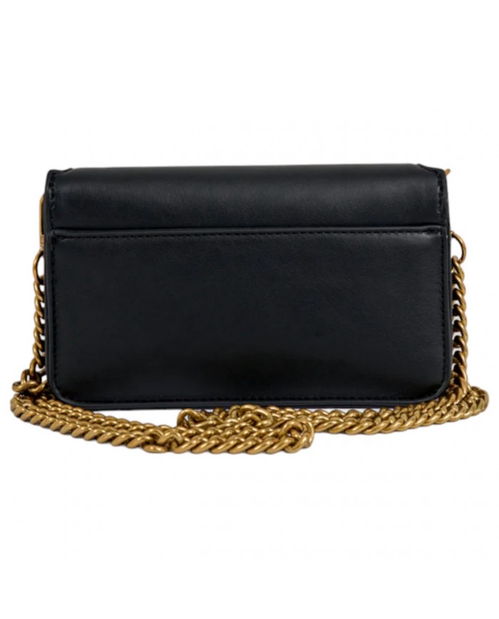 Mini Tracolla Gaelle Donna G L P Logo Mini Shoulder Strap Leather Black