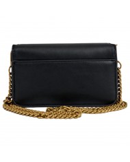 Mini Tracolla Gaelle Donna G L P Logo Mini Shoulder Strap Leather Black