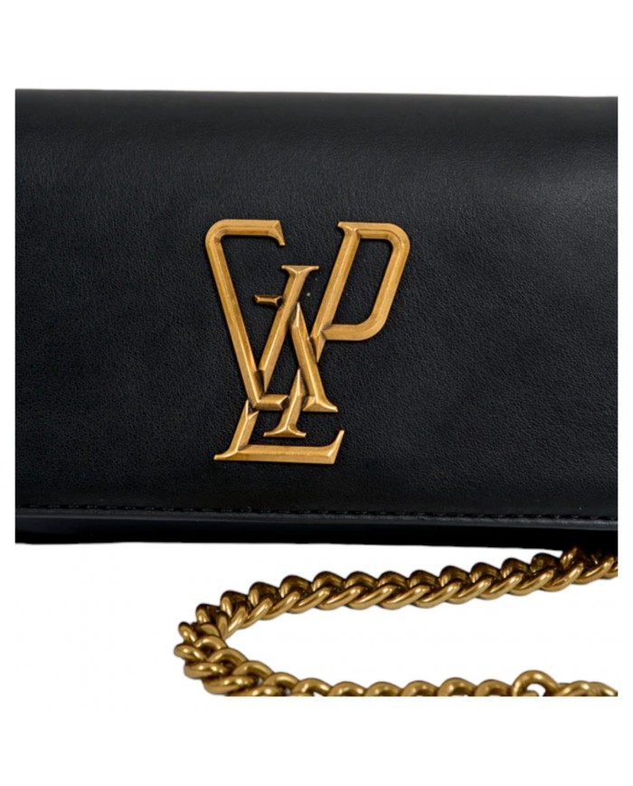 Mini Tracolla Gaelle Donna G L P Logo Mini Shoulder Strap Leather Black