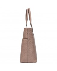 Shopper Guess Donna Power Play 4G Logo Impresso Leather Rosewood