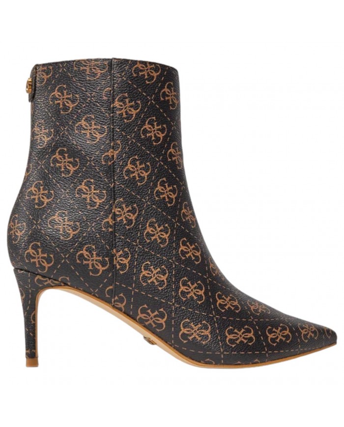 Tronchetti Donna Guess Brayan 3  4G Logo  Leather Brown