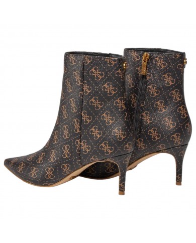 Tronchetti Donna Guess Brayan 3  4G Logo  Leather Brown