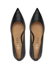 Decollete Donna Guess Rica 7 Punta Tacco 9 Cm Leather Black