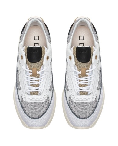 Sneaker Date Uomo Fuga Mesh Calf Light Gray Multicolor