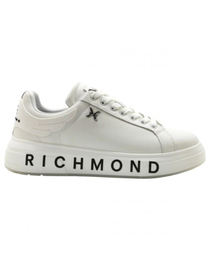 Sneaker John Richmond Donna 22303 Leather White / Black / White