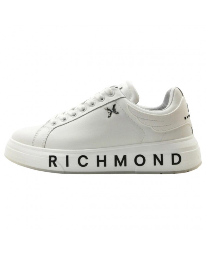 Sneaker John Richmond Donna 22303 Leather White / Black / White