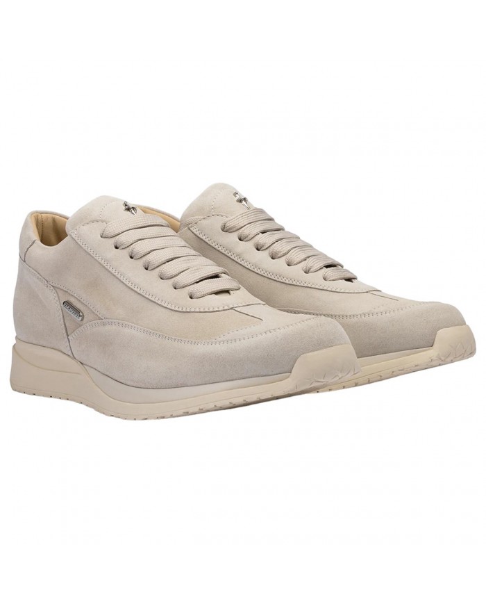 Sneaker Donna Paciotti Story Gomma Alta Camoscio White