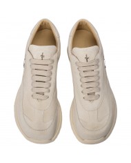 Sneaker Donna Paciotti Story Gomma Alta Camoscio White