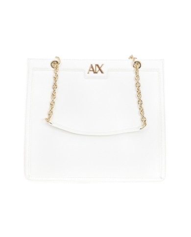 Borsa A Spalla Armani Exchange Donna Tote Bag A X Logo Leather White