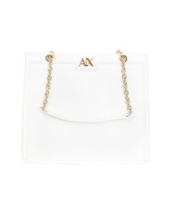 Borsa A Spalla Armani Exchange Donna Tote Bag A X Logo Leather White