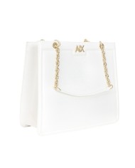 Borsa A Spalla Armani Exchange Donna Tote Bag A X Logo Leather White
