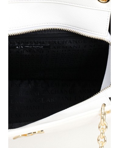 Borsa A Spalla Armani Exchange Donna Tote Bag A X Logo Leather White