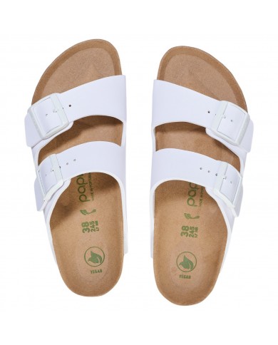Sandalo Donna Unisex Birkenstock Linea Papilio Arizona Pap Flex Platform White