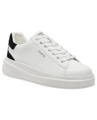 Sneaker Donna Unisex Guess Elba 4G Logo Leather White Black