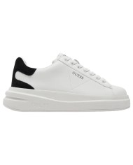 Sneaker Donna Unisex Guess Elba 4G Logo Leather White Black