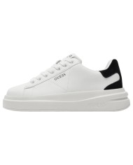 Sneaker Donna Unisex Guess Elba 4G Logo Leather White Black