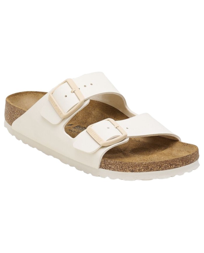 Sandalo Donna Birkenstock Arizona BS Doppia Fascia Eggshell White