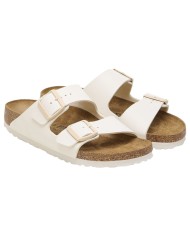 Sandalo Donna Birkenstock Arizona BS Doppia Fascia Eggshell White